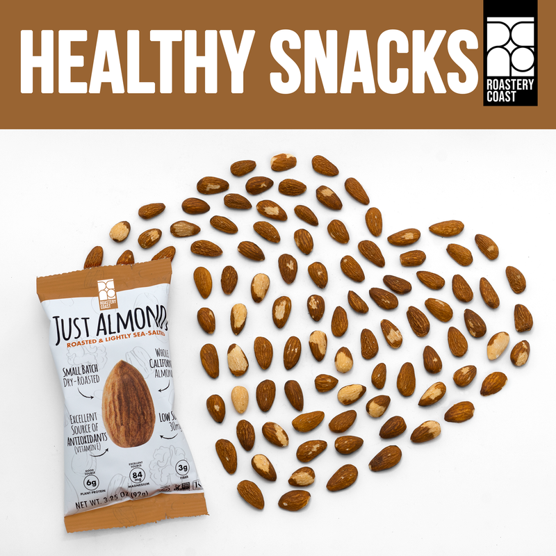 Dry Roasted Almonds | Lightly Sea-Salted | 15 or 25 Pack