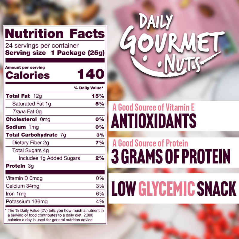 Daily Gourmet Nuts | Antioxidant Mix | 24 or 48 Pack