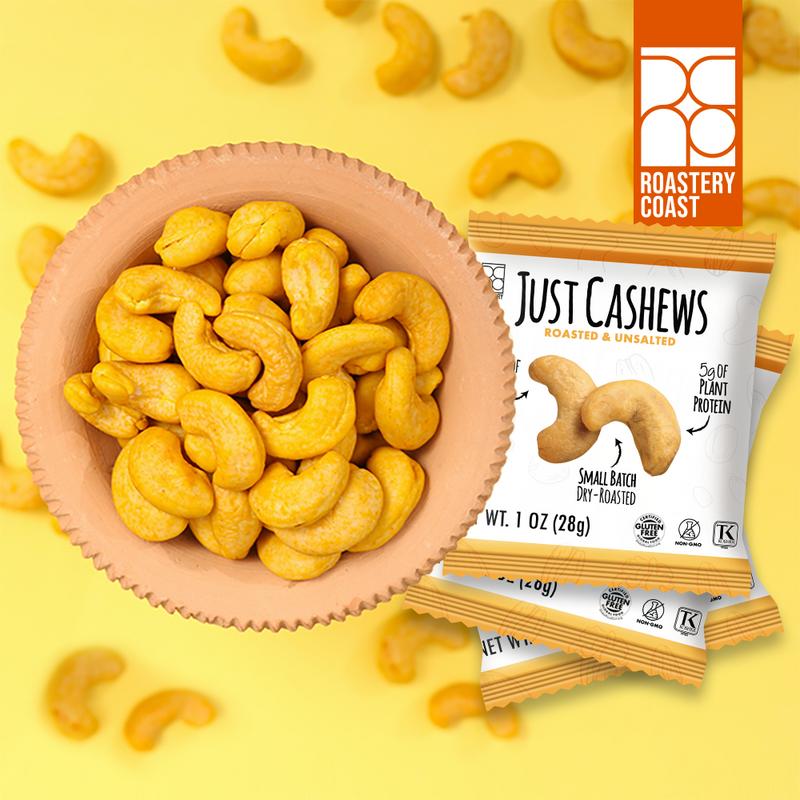 Dry Roasted Cashews | Unsalted | Multi-Packs