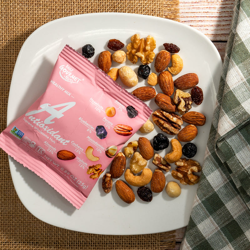 Daily Gourmet Nuts | Antioxidant Mix | 24 or 50 Pack