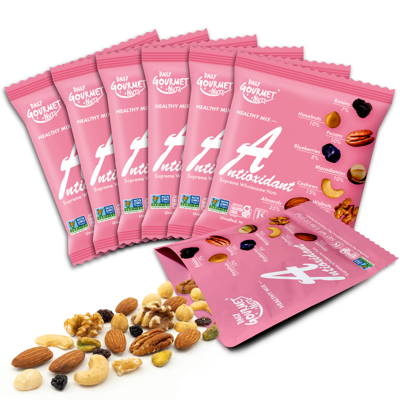 Daily Gourmet Nuts | Antioxidant Mix | 24 or 48 Pack