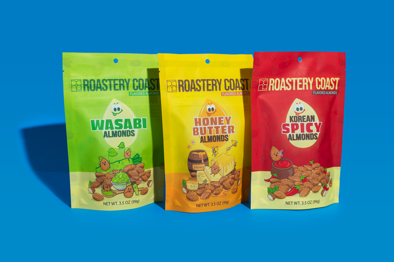 Flavored Almonds (Honey, Wasabi, Korean Spicy)