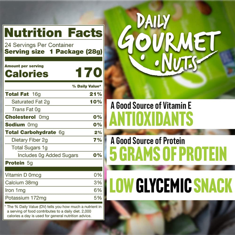 Daily Gourmet Nuts | Original Mix | 24 or 48 Pack