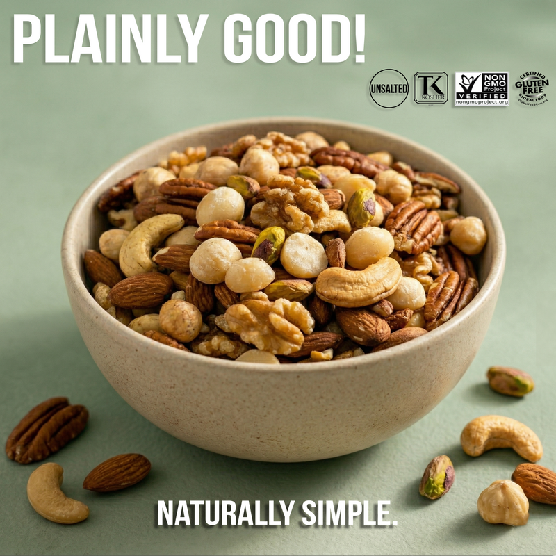 Roastery Coast Original Mixed Nuts | 7 Tree Nut Mix | 3lb or 20oz