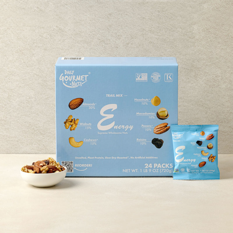 Daily Gourmet Nuts - Energy Mix Healthy Trail mix - 24 and 48 pack