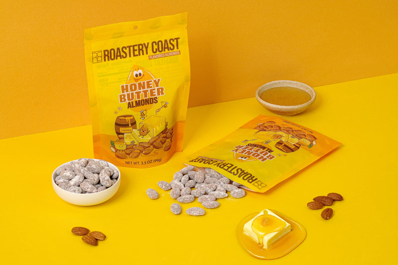 Honey Butter Flavored Almonds (Honey, Wasabi, Korean Spicy
